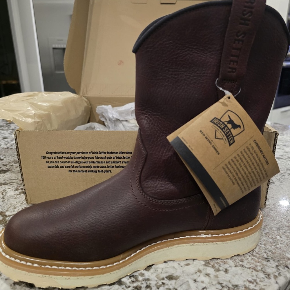 Irish Setter Brown Leather Boots
